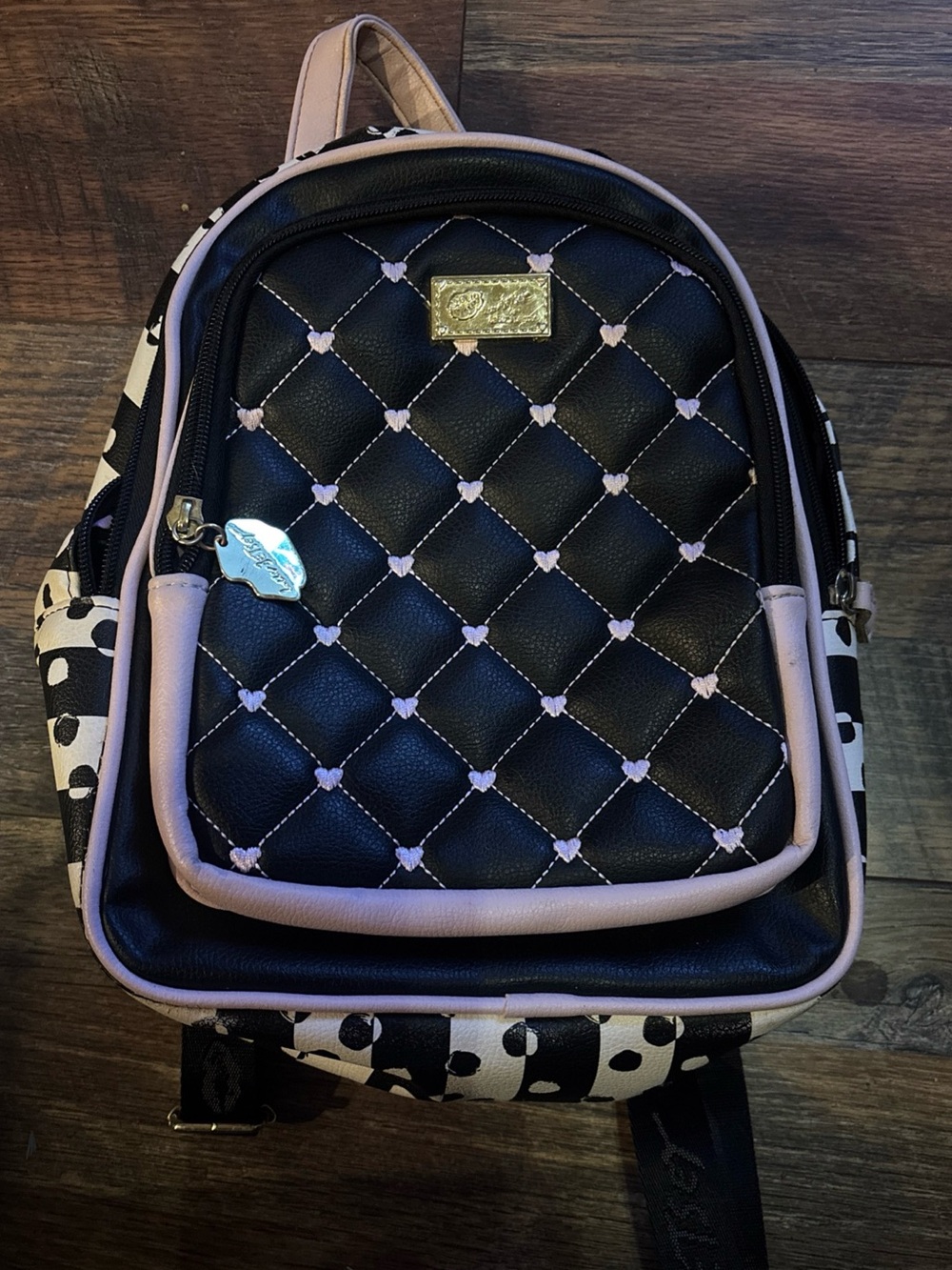 Betsey Johnson luv backpack/purse